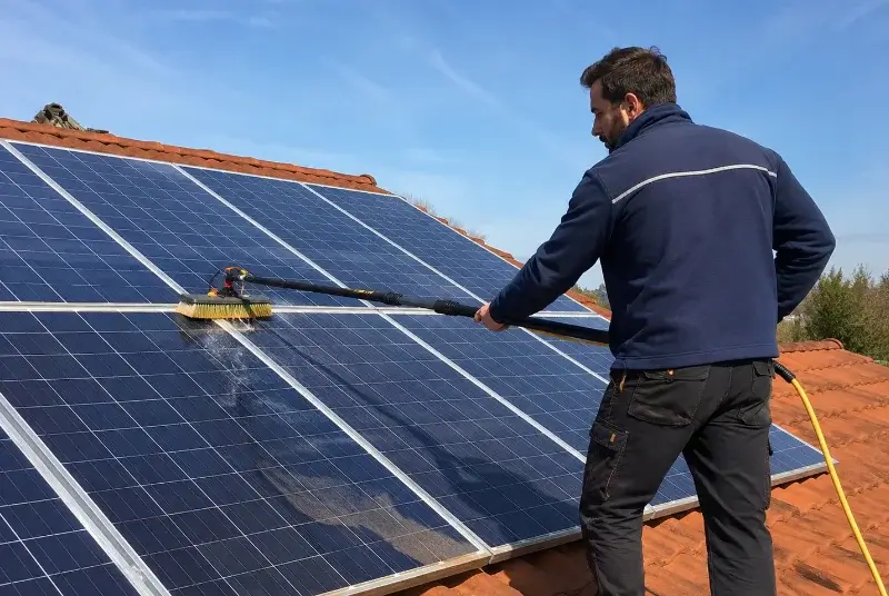 Nettoyage et entretien de panneaux solaires à Hounoux